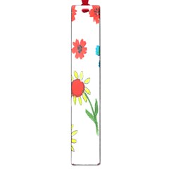 Flowers Fabric Design Large Book Marks by BangZart