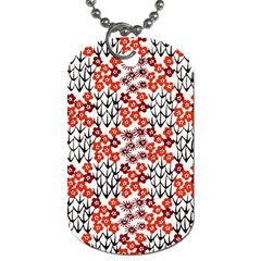 Simple Japanese Patterns Dog Tag (two Sides) by BangZart