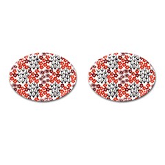 Simple Japanese Patterns Cufflinks (oval) by BangZart