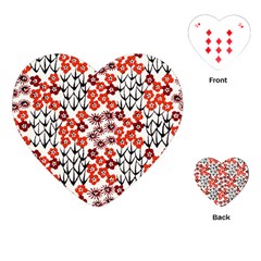 Simple Japanese Patterns Playing Cards (heart)  by BangZart