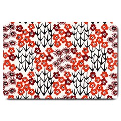 Simple Japanese Patterns Large Doormat  by BangZart