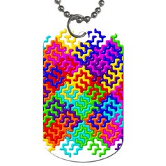 3d Fsm Tessellation Pattern Dog Tag (two Sides)