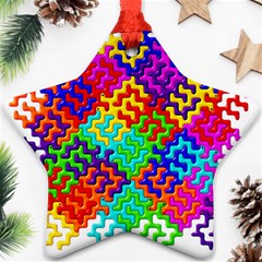 3d Fsm Tessellation Pattern Star Ornament (two Sides) by BangZart