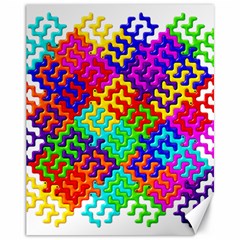 3d Fsm Tessellation Pattern Canvas 11  X 14   by BangZart