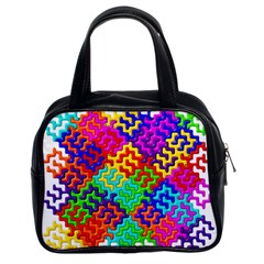 3d Fsm Tessellation Pattern Classic Handbags (2 Sides) by BangZart