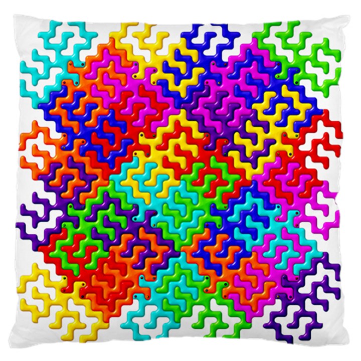 3d Fsm Tessellation Pattern Large Cushion Case (One Side)