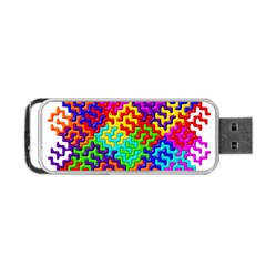 3d Fsm Tessellation Pattern Portable Usb Flash (one Side) by BangZart