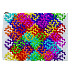 3d Fsm Tessellation Pattern Cosmetic Bag (xxl)  by BangZart