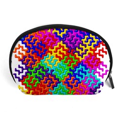 3d Fsm Tessellation Pattern Accessory Pouches (large)  by BangZart