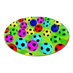 Balls Colors Oval Magnet by BangZart