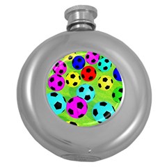 Balls Colors Round Hip Flask (5 Oz) by BangZart