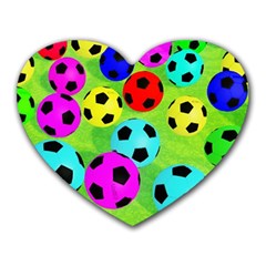 Balls Colors Heart Mousepads by BangZart