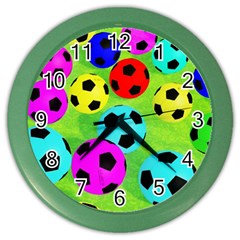 Balls Colors Color Wall Clocks by BangZart