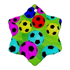 Balls Colors Snowflake Ornament (two Sides) by BangZart