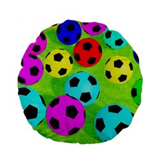 Balls Colors Standard 15  Premium Round Cushions by BangZart