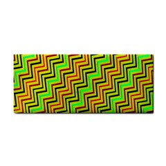 Green Red Brown Zig Zag Background Cosmetic Storage Cases by BangZart