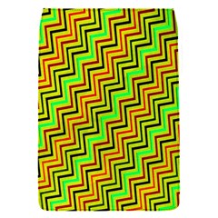 Green Red Brown Zig Zag Background Flap Covers (s)  by BangZart