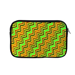 Green Red Brown Zig Zag Background Apple Macbook Pro 13  Zipper Case by BangZart