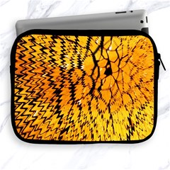 Yellow Chevron Zigzag Pattern Apple Ipad 2/3/4 Zipper Cases