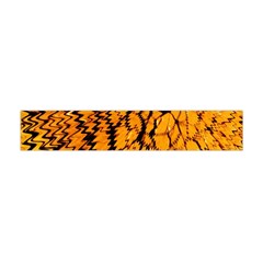 Yellow Chevron Zigzag Pattern Flano Scarf (mini) by BangZart