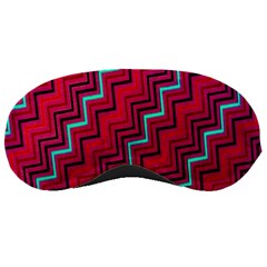 Red Turquoise Black Zig Zag Background Sleeping Masks by BangZart