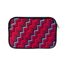 Red Turquoise Black Zig Zag Background Apple Macbook Pro 13  Zipper Case by BangZart