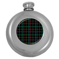 Tartan Plaid Pattern Round Hip Flask (5 Oz) by BangZart