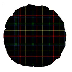 Tartan Plaid Pattern Large 18  Premium Round Cushions by BangZart