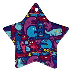 Hipster Pattern Animals And Tokyo Ornament (star) by BangZart