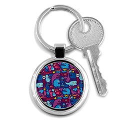 Hipster Pattern Animals And Tokyo Key Chains (round)  by BangZart