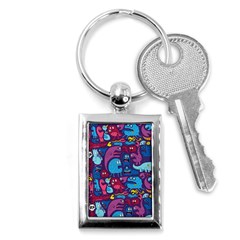 Hipster Pattern Animals And Tokyo Key Chains (rectangle)  by BangZart