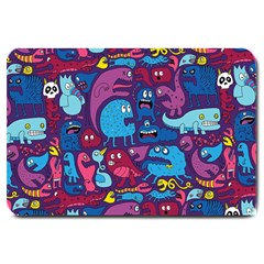 Hipster Pattern Animals And Tokyo Large Doormat  by BangZart