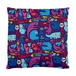 Hipster Pattern Animals And Tokyo Standard Cushion Case (One Side) Front