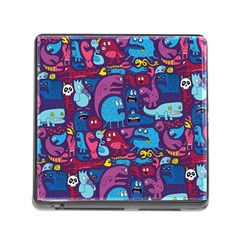 Hipster Pattern Animals And Tokyo Memory Card Reader (square) by BangZart