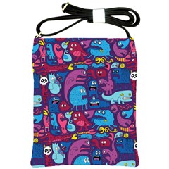 Hipster Pattern Animals And Tokyo Shoulder Sling Bags by BangZart