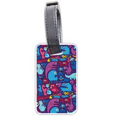 Hipster Pattern Animals And Tokyo Luggage Tags (one Side)  by BangZart