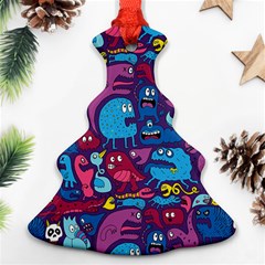 Hipster Pattern Animals And Tokyo Ornament (christmas Tree)  by BangZart