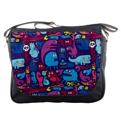 Hipster Pattern Animals And Tokyo Messenger Bags by BangZart