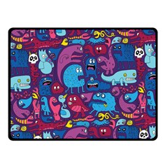 Hipster Pattern Animals And Tokyo Double Sided Fleece Blanket (small)  by BangZart