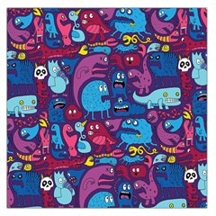 Hipster Pattern Animals And Tokyo Large Satin Scarf (square) by BangZart