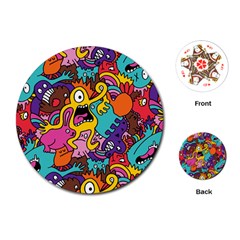 Monster Patterns Playing Cards (round)  by BangZart