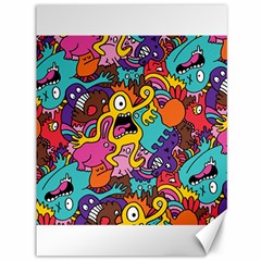 Monster Patterns Canvas 36  X 48   by BangZart