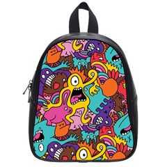 Monster Patterns School Bags (small)  by BangZart