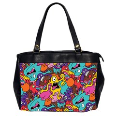 Monster Patterns Office Handbags (2 Sides)  by BangZart