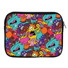 Monster Patterns Apple Ipad 2/3/4 Zipper Cases by BangZart