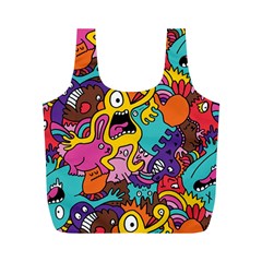 Monster Patterns Full Print Recycle Bags (m)  by BangZart