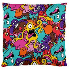 Monster Patterns Standard Flano Cushion Case (two Sides) by BangZart