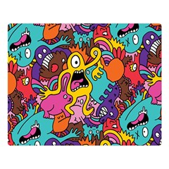 Monster Patterns Double Sided Flano Blanket (large)  by BangZart