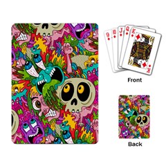 Crazy Illustrations & Funky Monster Pattern Playing Card by BangZart