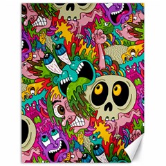 Crazy Illustrations & Funky Monster Pattern Canvas 18  X 24   by BangZart